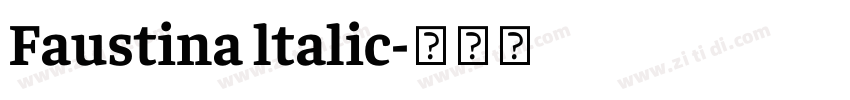 Faustina ltalic字体转换